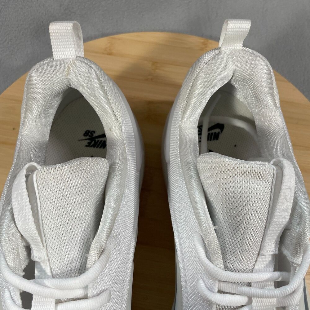 Nike SB Zoom Nyjah 4 Men's Size 11.5 Shoes Sneakers Skate White/Black FQ1273-100 - Picture 13 of 16